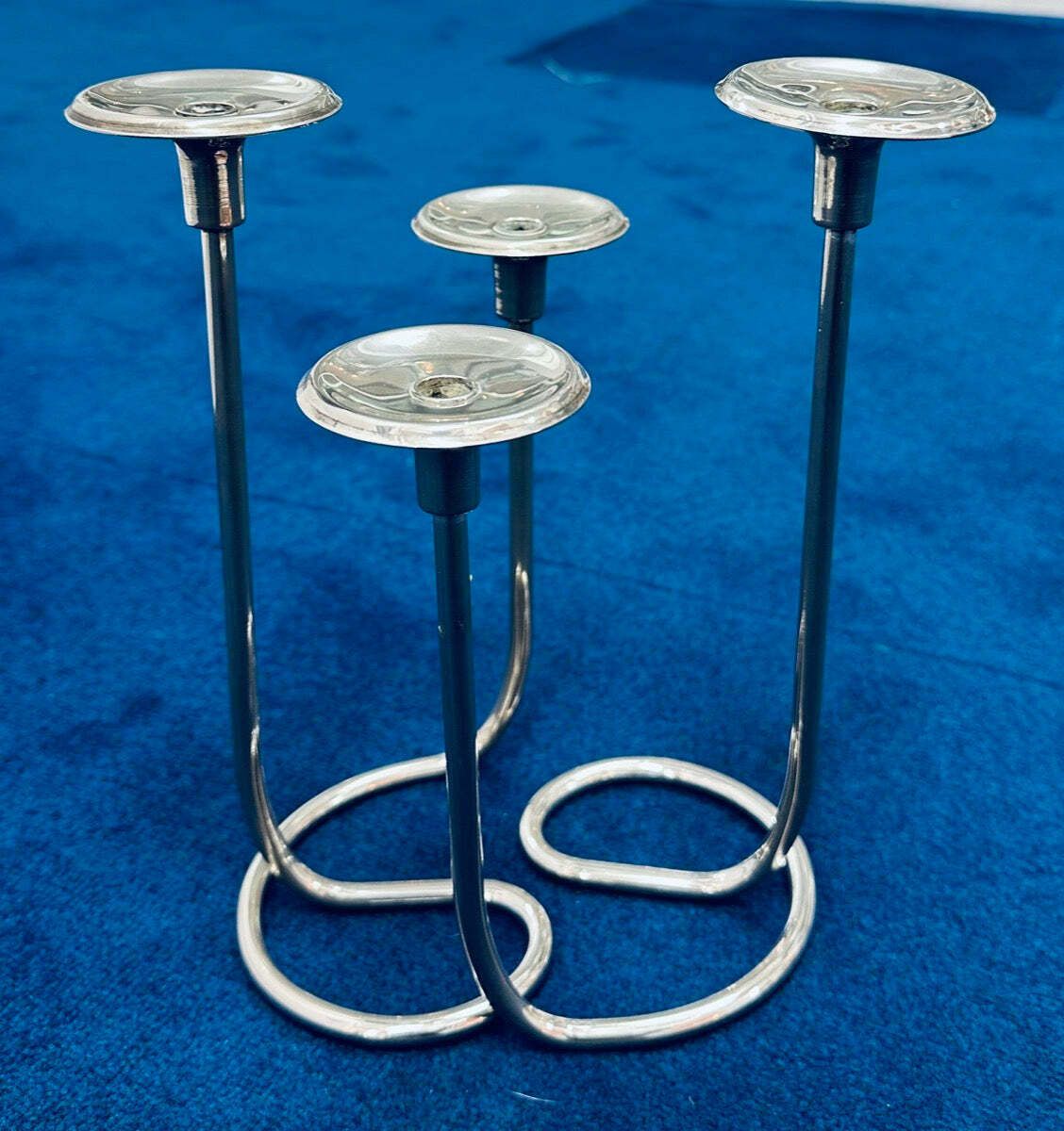 Pair Of 1950s German Candleholders Wilhelm Wagenfeld Style photo Home Decor