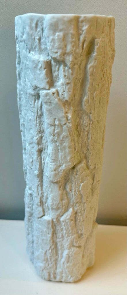 1970s Bisque Bark Bareuther Bavarian Porcelain Vase photo Home Decor