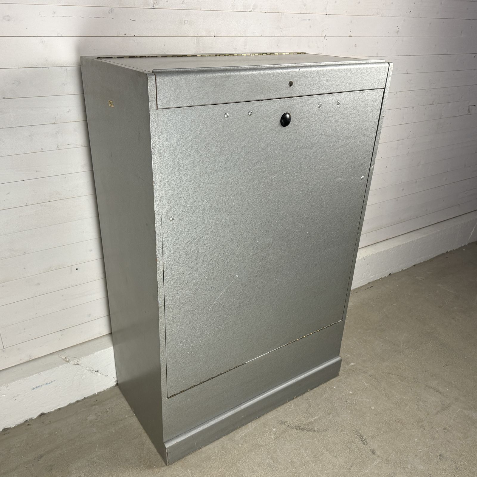 Vintage Mid Century Angula Map Chest With Pop Up Lid photo vintage
