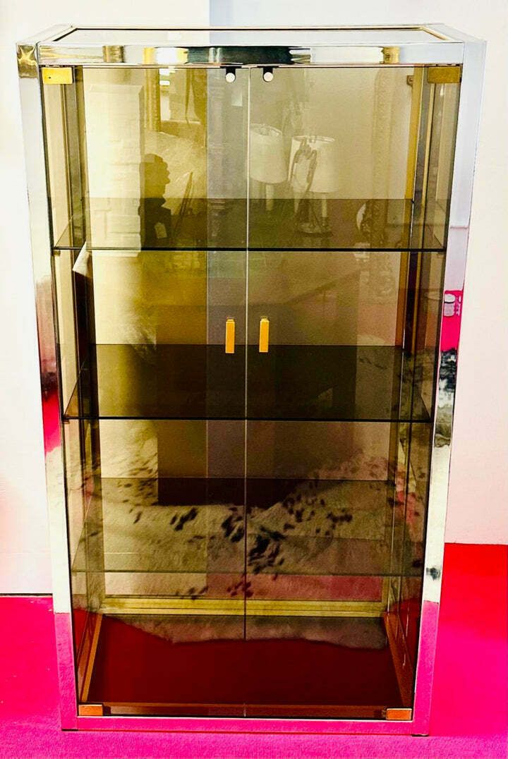 1970s Italian Renato Zevi Display Or Drinks Cabinet photo furniture