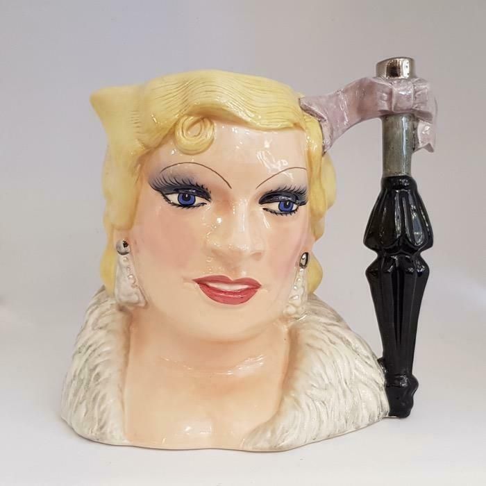 1980s Royal Doulton The Celebrity Collection Mae West photo furniture