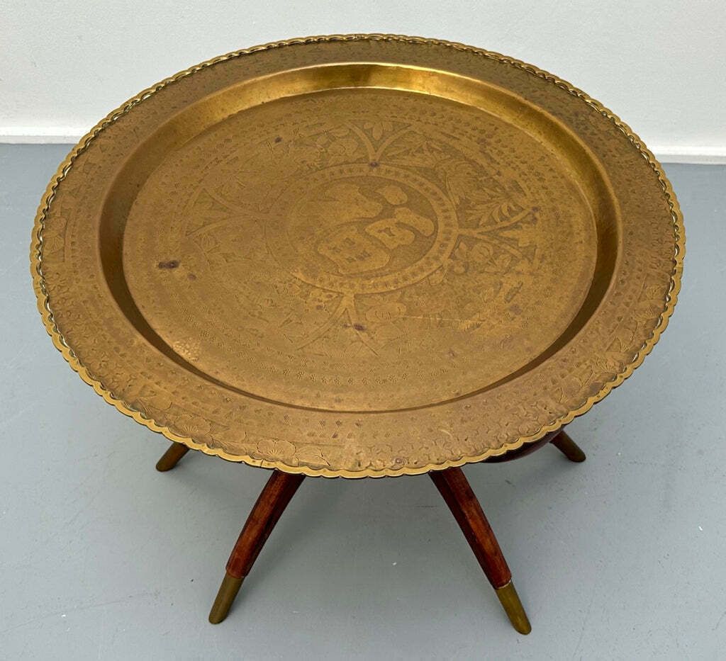 1960s Hong Kong Spider Leg Foldable Coffee Or Tea Service Side Or Coffee Table photo for sale