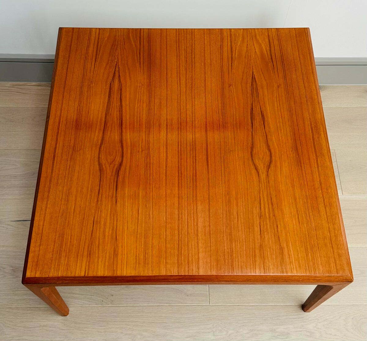 485.0 1960s Danish Silkeborg Square Teak Coffee Table photo