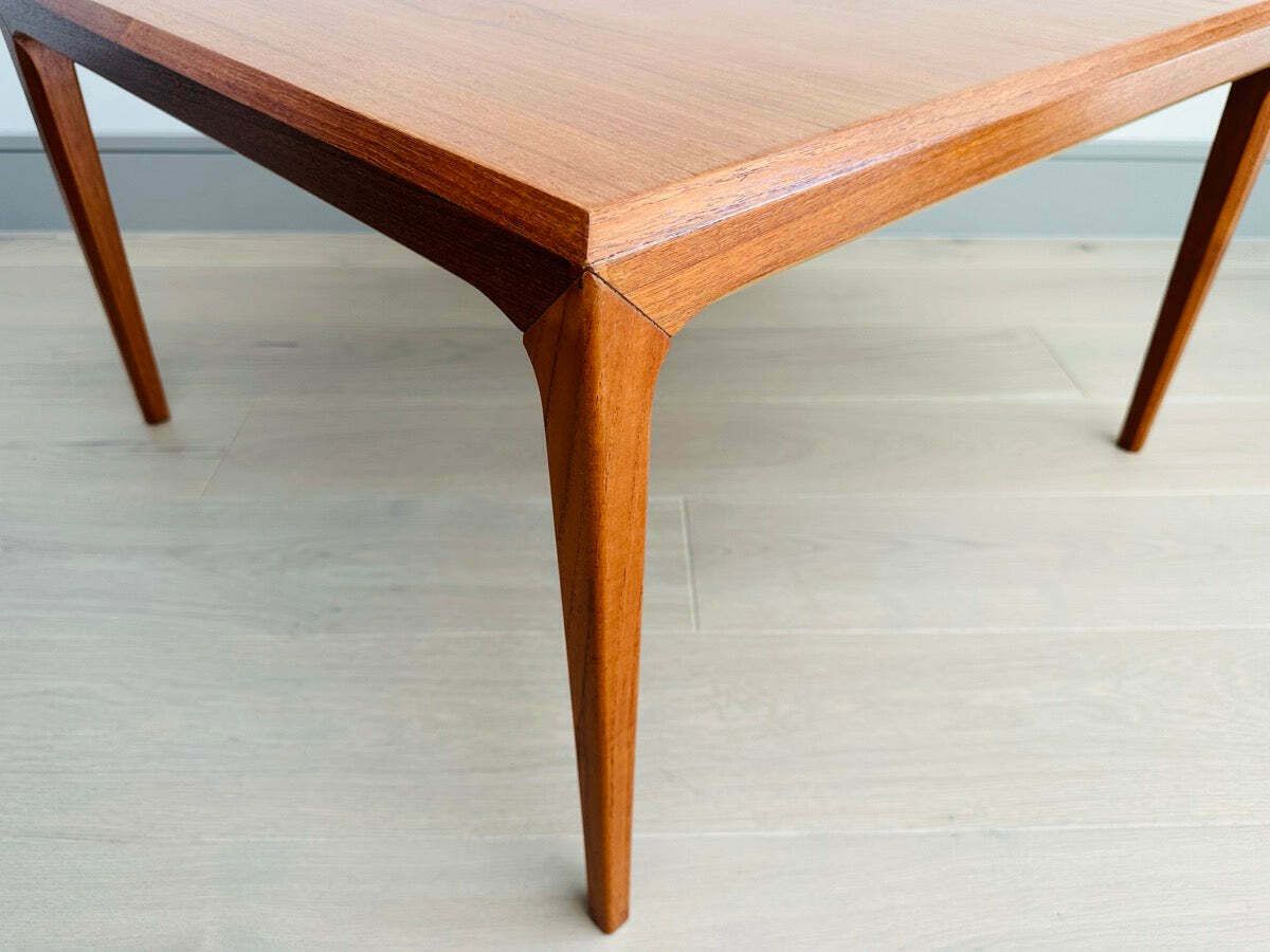 photo vinterior 1960s Danish Silkeborg Square Teak Coffee Table