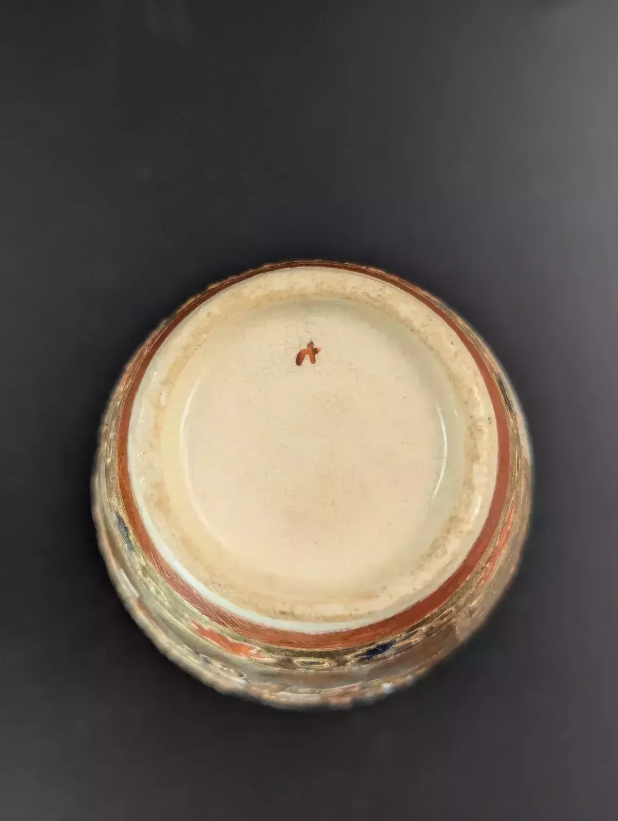 Antique Small Hand Painted Vases, Kutani, Japan, Meiji Period photo vintage