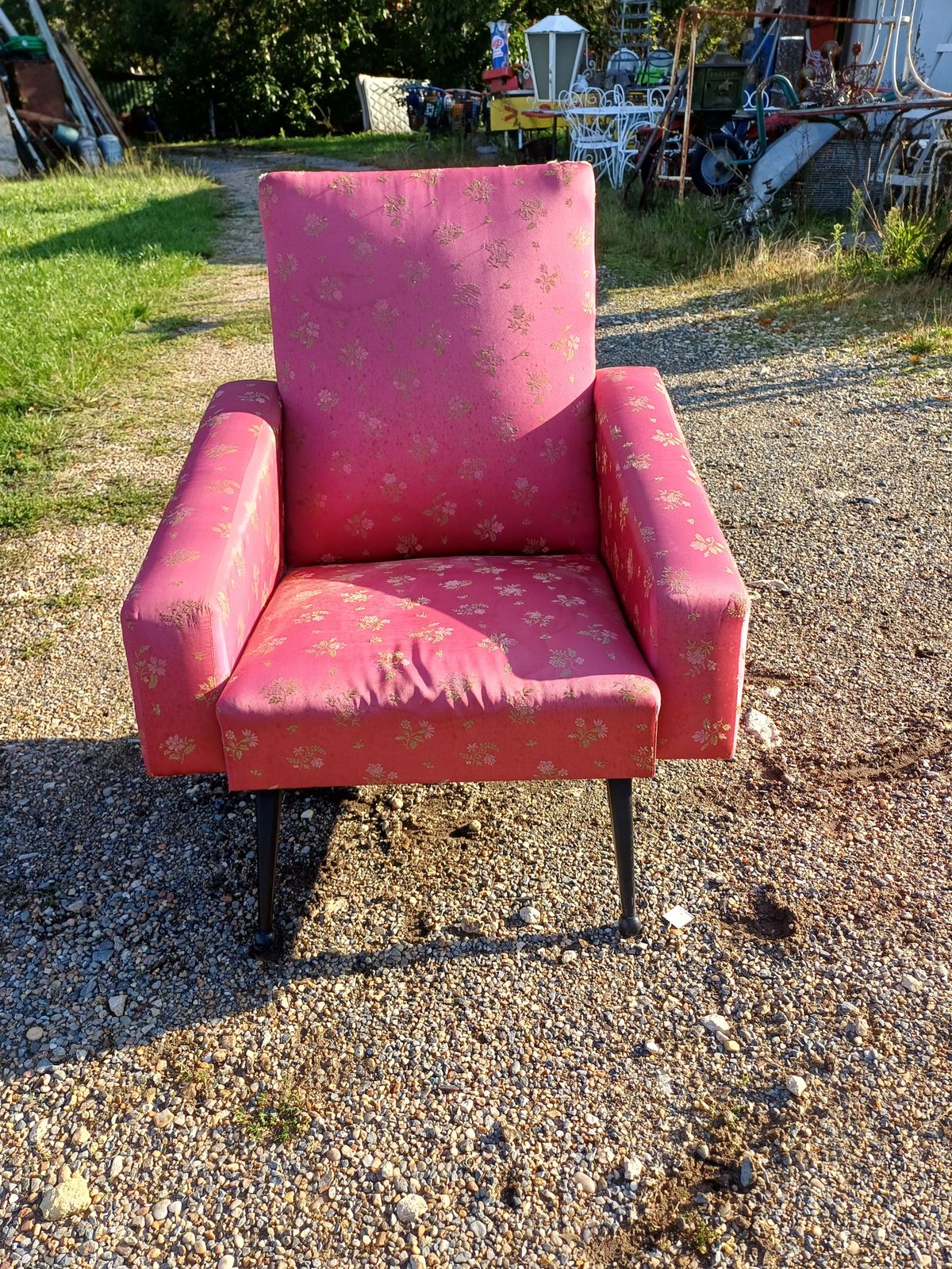 Vintage Armchair From The 70s With Compass Feet photo vintage