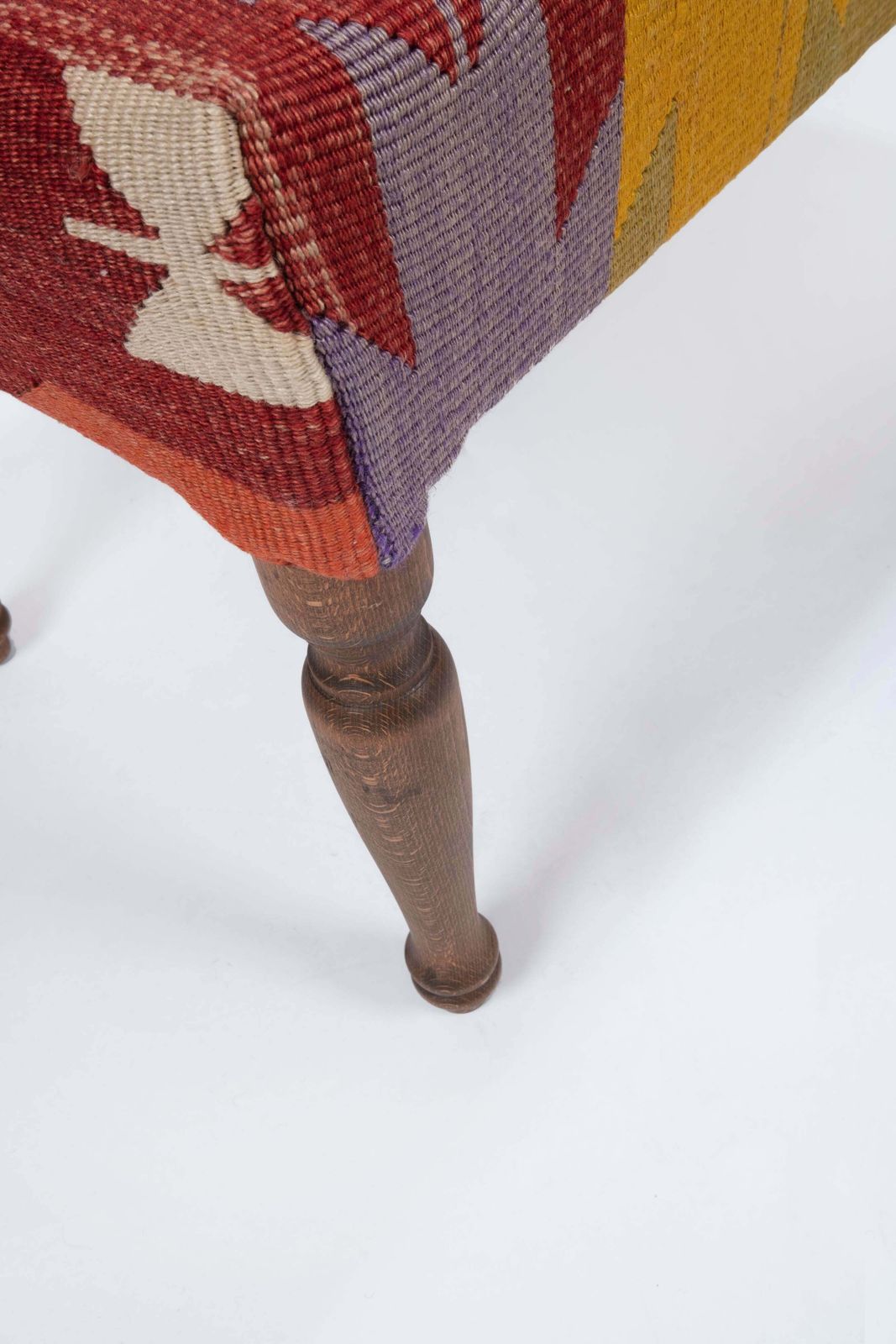 Kilim Bench Upholstered With Turkish Kilim Rug photo buy
