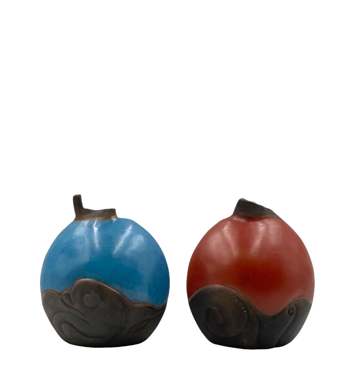 Home Decor Wilmer W Ramirez, Set Of 2 Earthenware Vase, South America 1990s photo