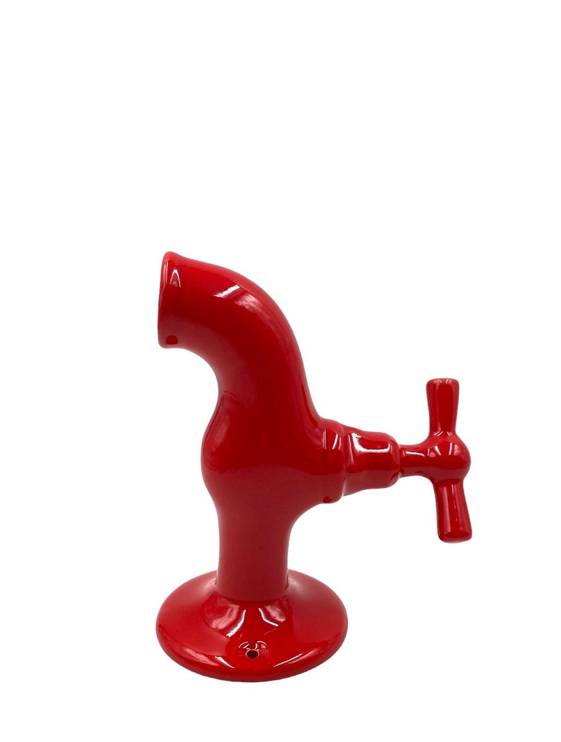 Red Tap Shaped Ceramic, Jc Peiré, France Ca. 1970 photo 200.0