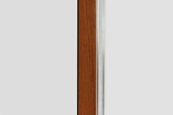 photo furniture Mid Century Teak Mirror With Shelvfattributed To De Coene, Belgium, 1960s