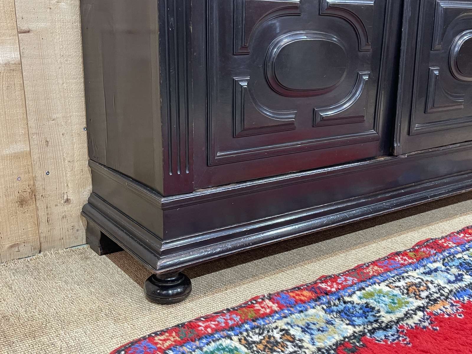 Napoleon III 19th Century Bookcase In Blackened Wood photo Furniture