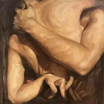 Meryem Tayganskaya, Nude Painting, Oil On Canvas, 21st Century photo for sale