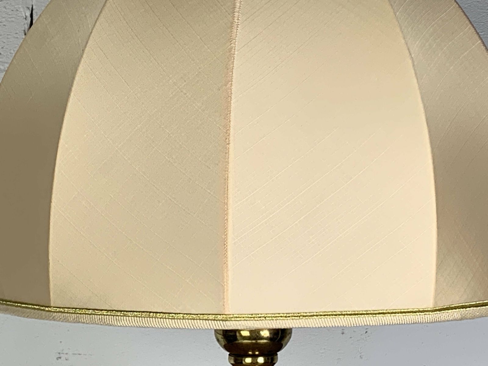 Midcentury Bamboo And Brass Large Mushroom Table Lamp By Leola, 1960s photo buy