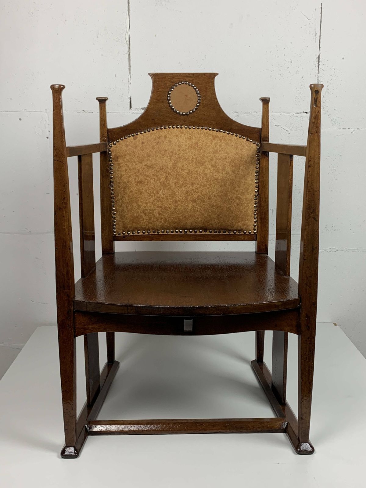 William Birch Arts And Crafts Chair By E.G. Punnett For Liberty & Co. Ca 1900 photo for sale