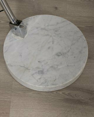 Vintage Italian Arc Lamp In Marble And Metal, 1970s photo vintage