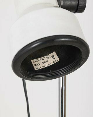 Vintage Italian Floor Lamp In White Metal, 1970s photo buy