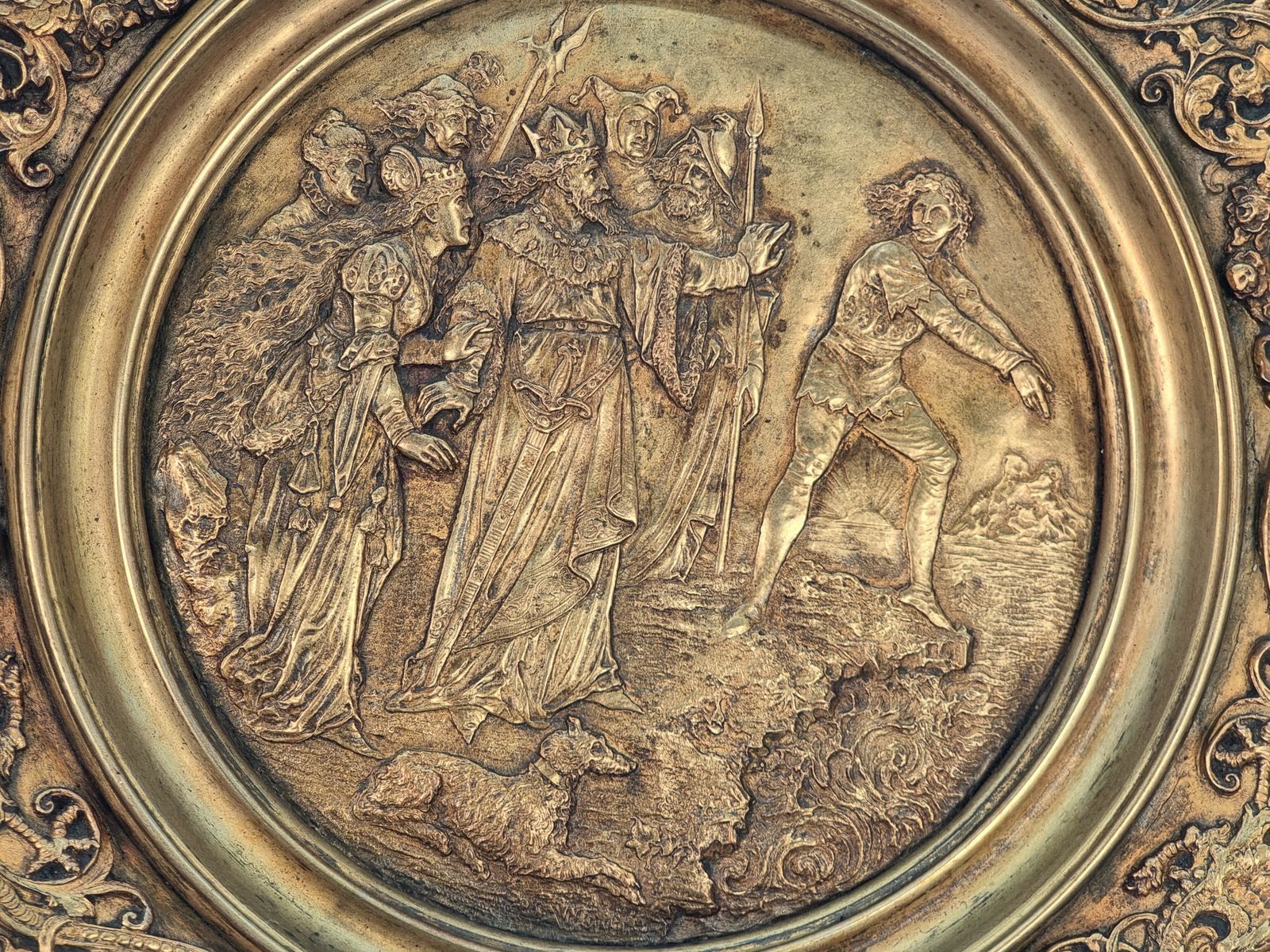 An Aesthetic Movement Gilt Table Centre Piece Or Tazza, Highly Decorative. photo 595.0