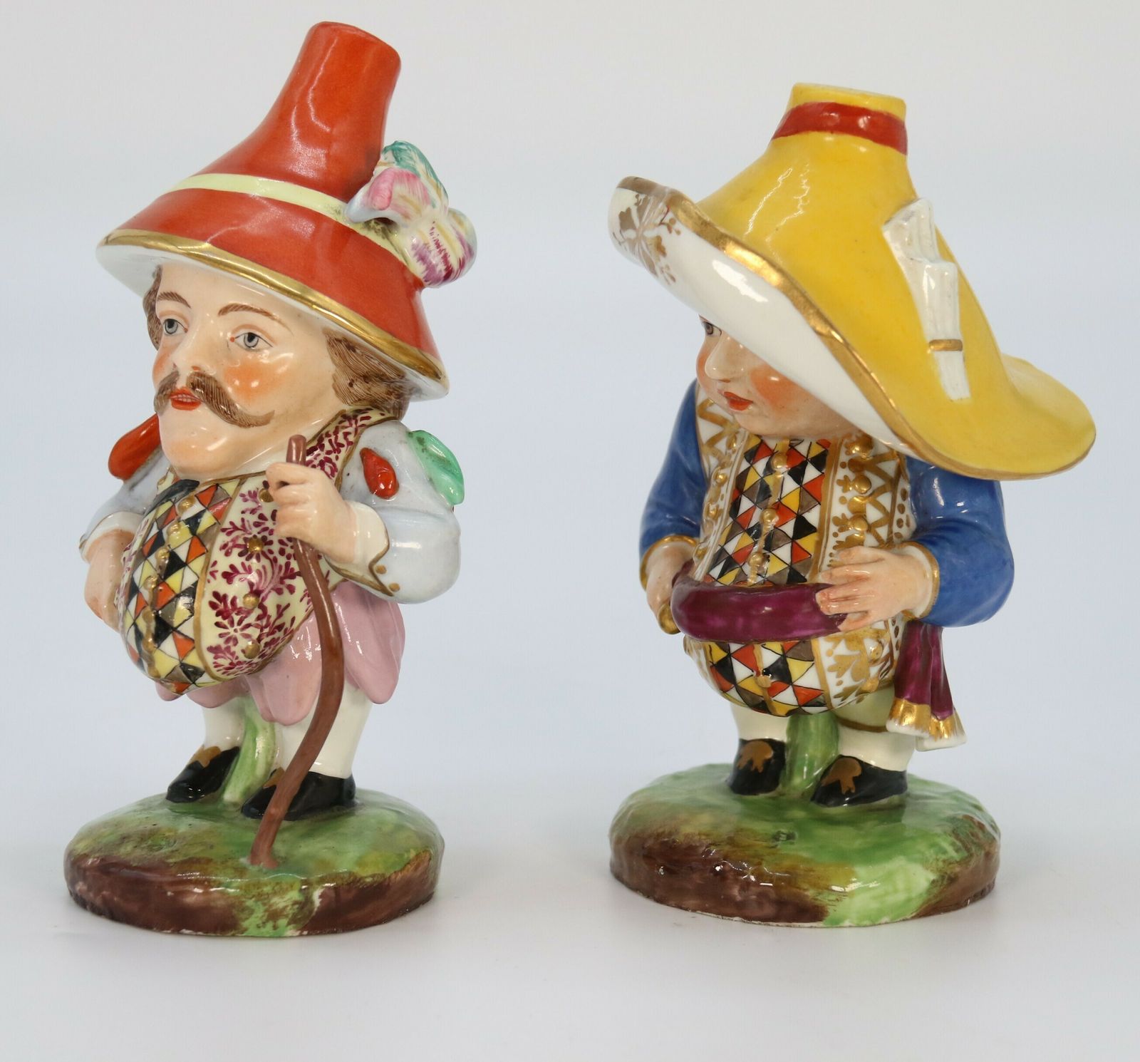 A Rare Pair Of 19th Century Porcelain Mansion House Dwarfs By Samson Of Paris Circa 1895 photo Home Decor