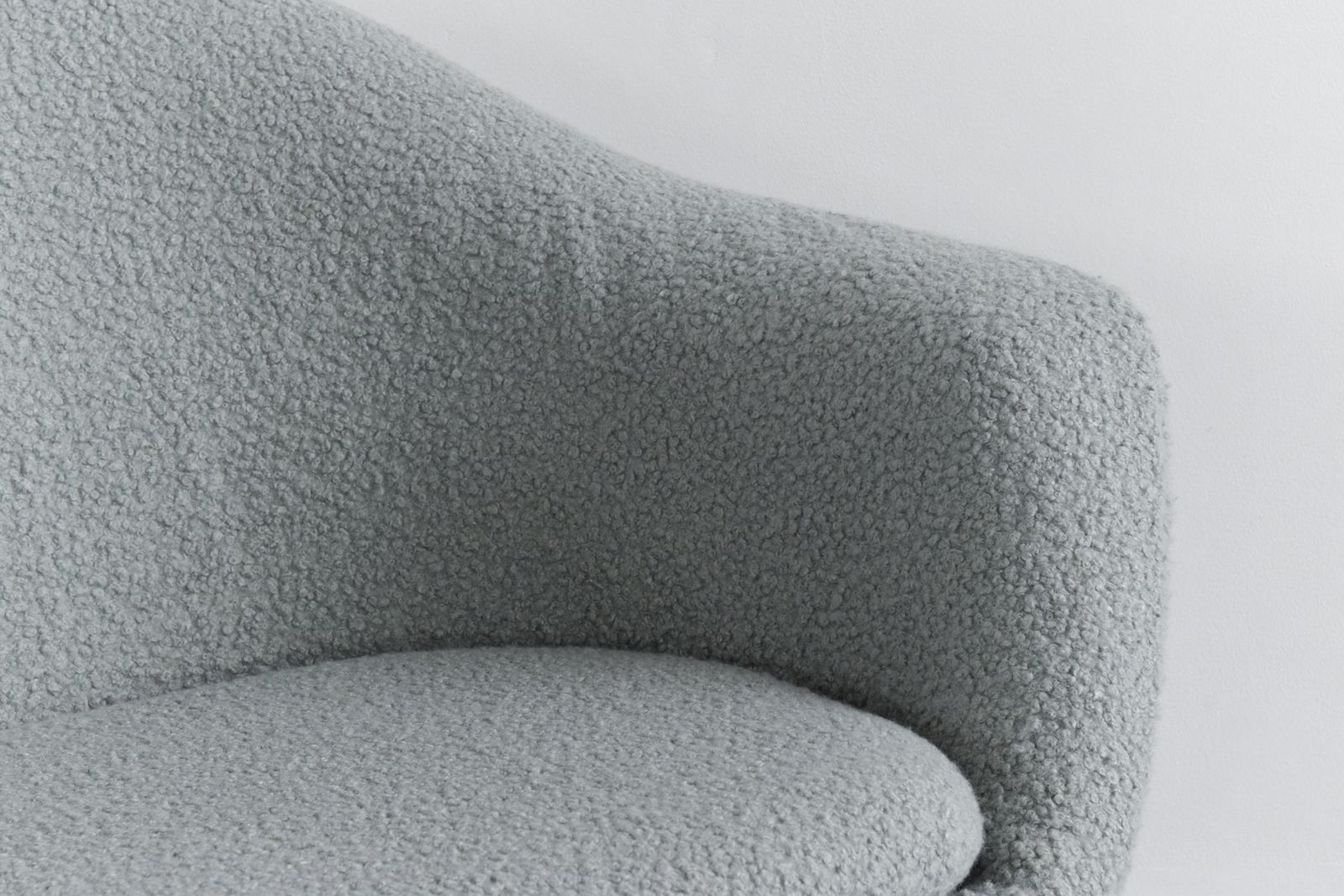 photo furniture Vintage Danish Swivel Upholstered Arm Chair By Kanari In Green Sea Foam Colour