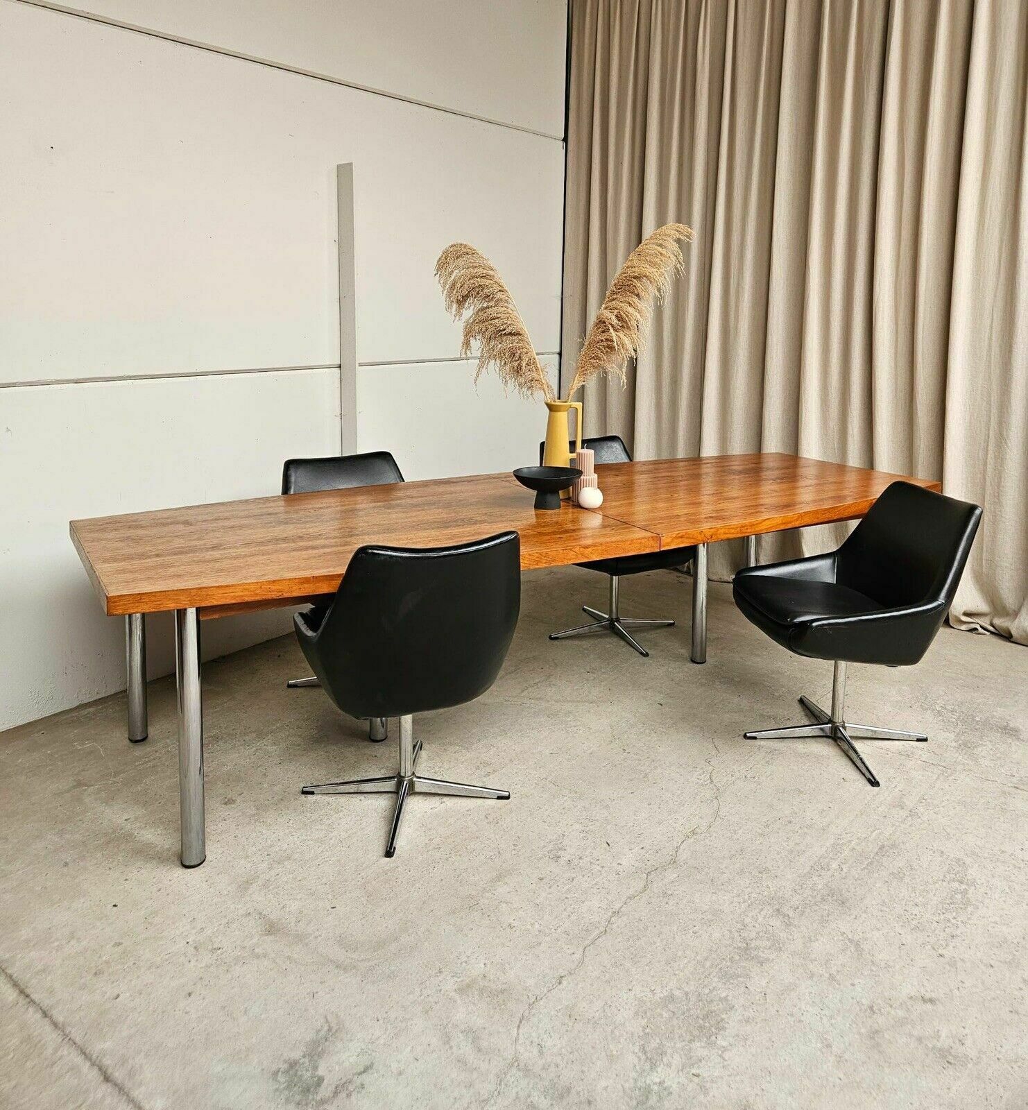 Vtg Mid Century 70s Conran Huge Large Boardroom Dining Table Danish Retro R558 photo vinterior