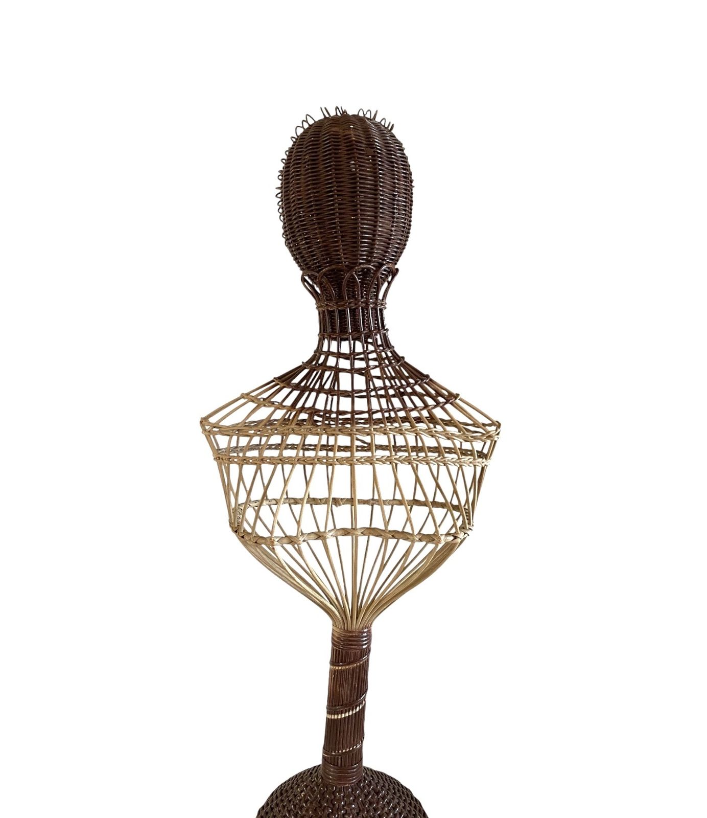 Mid Century Wicker Mannequin, Posa Italy 1950s photo Home Decor