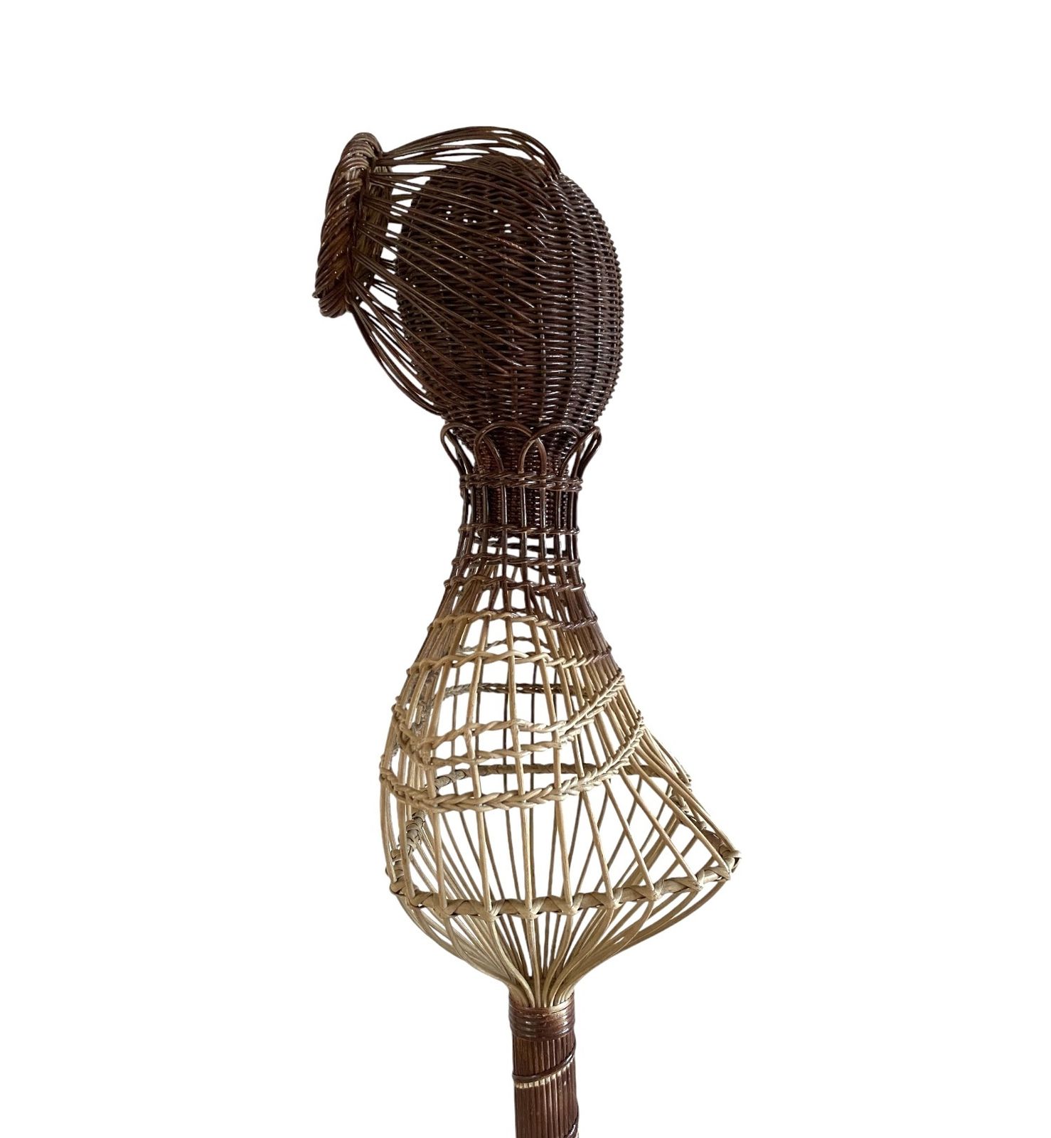 photo buy Mid Century Wicker Mannequin, Posa Italy 1950s