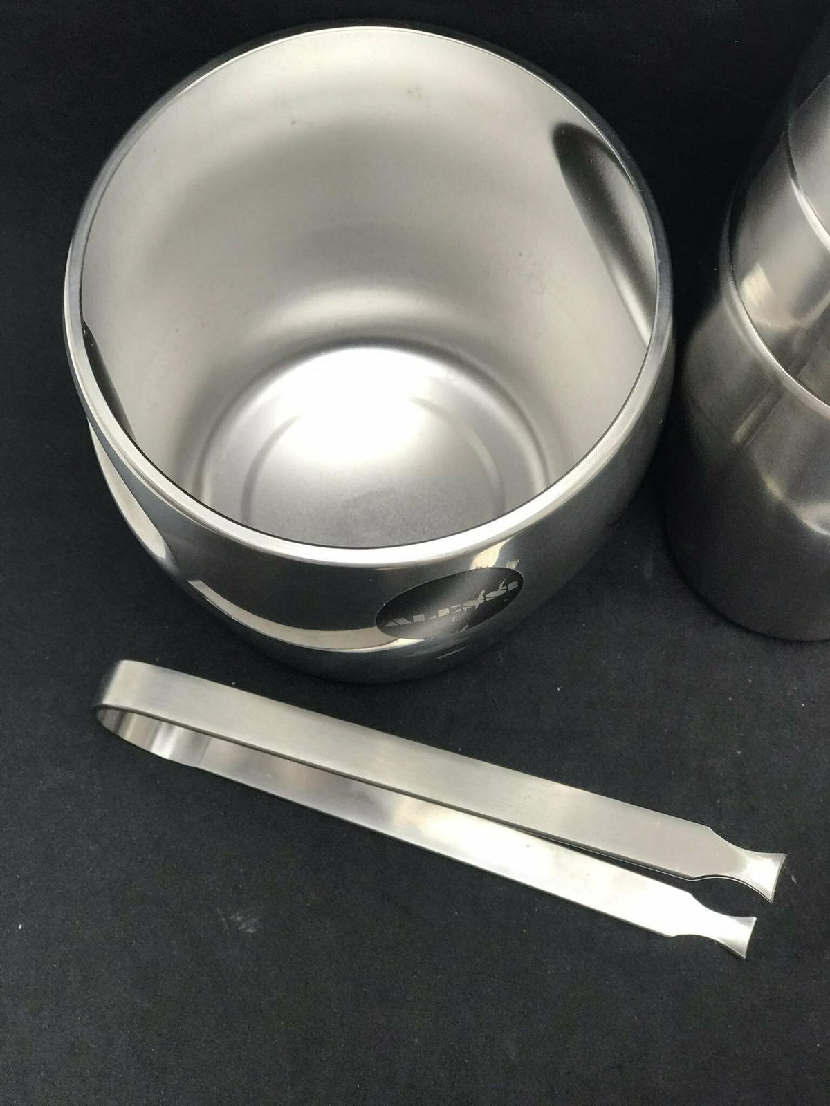 Vintage Cocktail Shaker Ice Bucket And Tongs Alessi By Luigi Massoni And Carlo Mazzeri Stainless Steel Bar Cart Tools Mixology Gift For Him photo 240.0