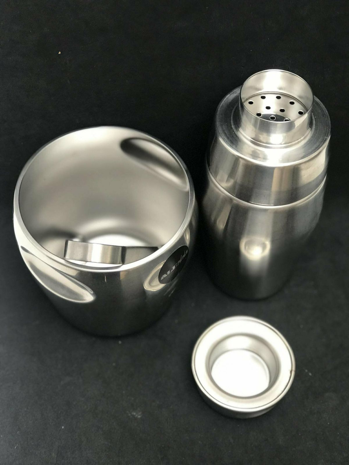 Vintage Cocktail Shaker Ice Bucket And Tongs Alessi By Luigi Massoni And Carlo Mazzeri Stainless Steel Bar Cart Tools Mixology Gift For Him photo buy