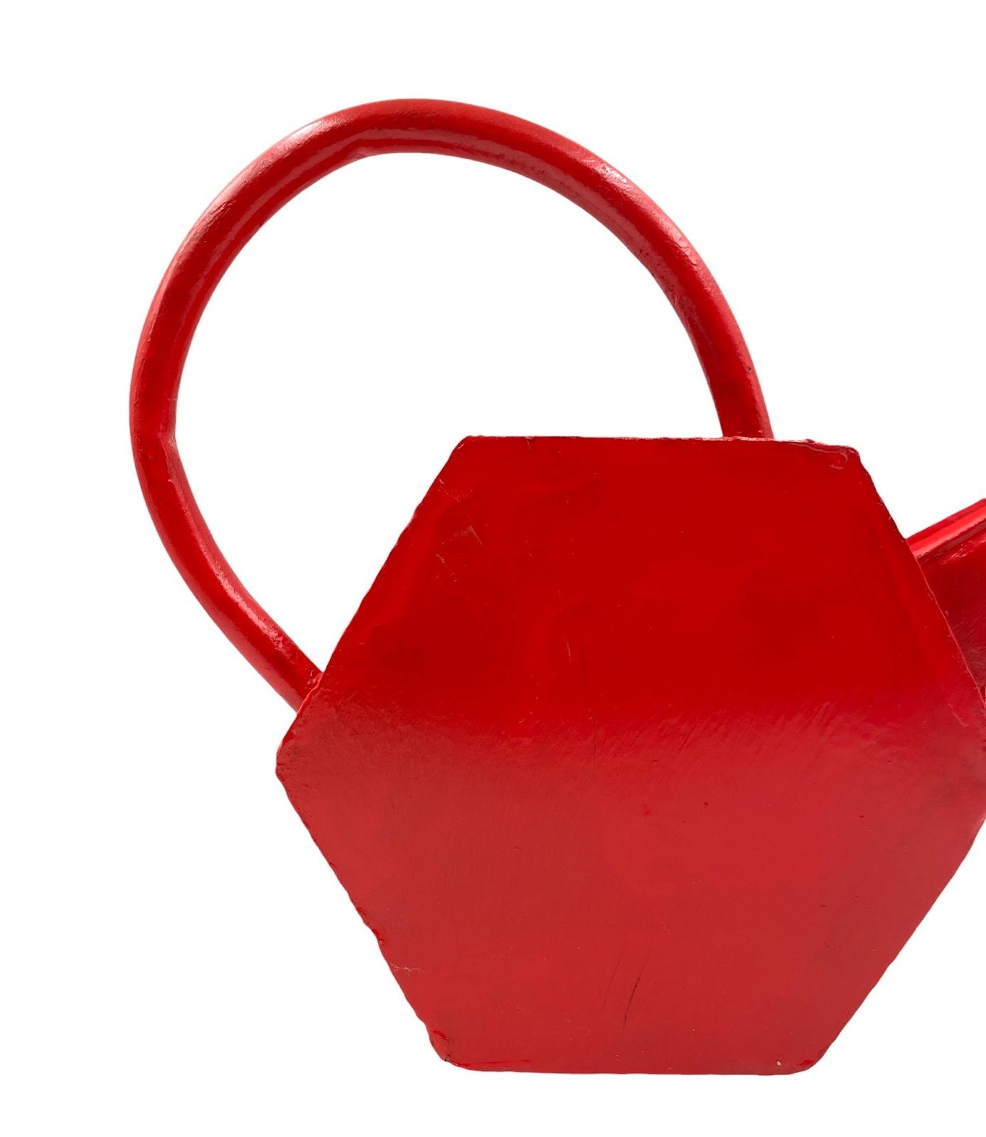 Modernist Red Watering Can, France 1940s photo vintage