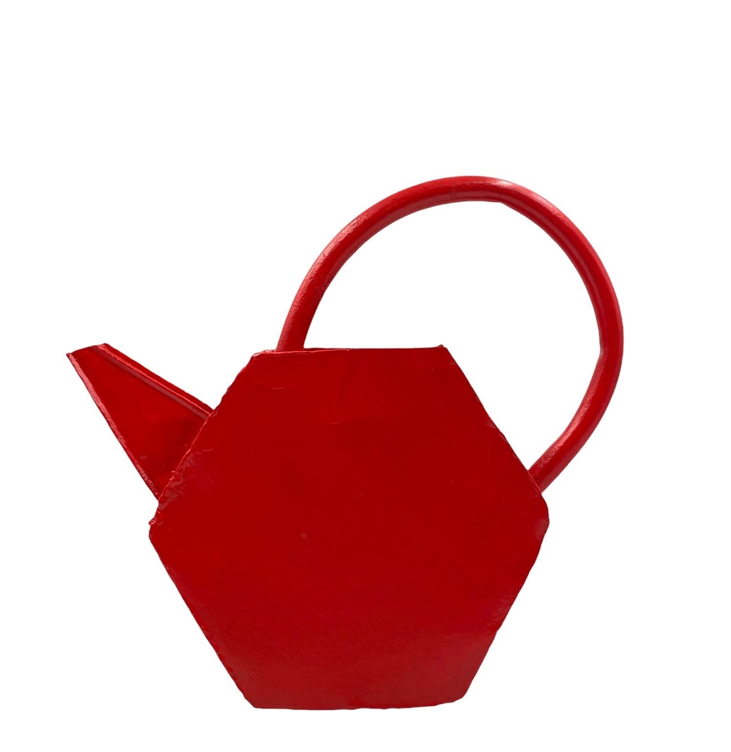 Home Decor Modernist Red Watering Can, France 1940s photo