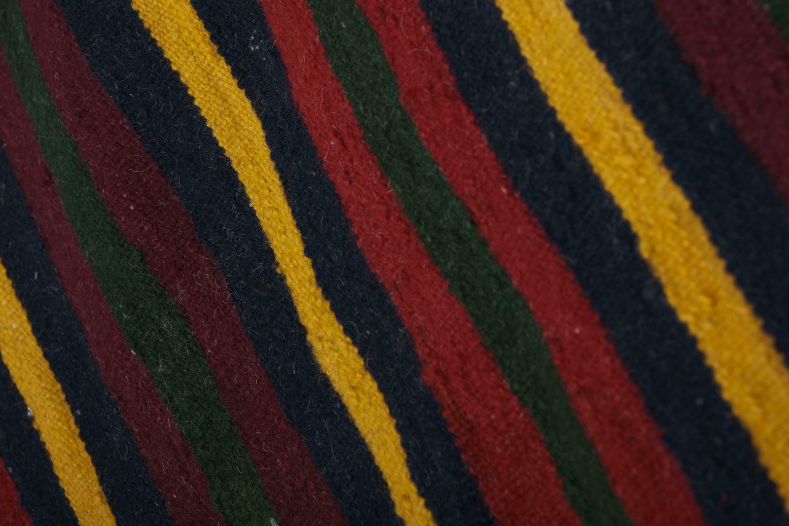 1960s Oversize Bohemian Striped Wool Kilim Rug photo vinterior