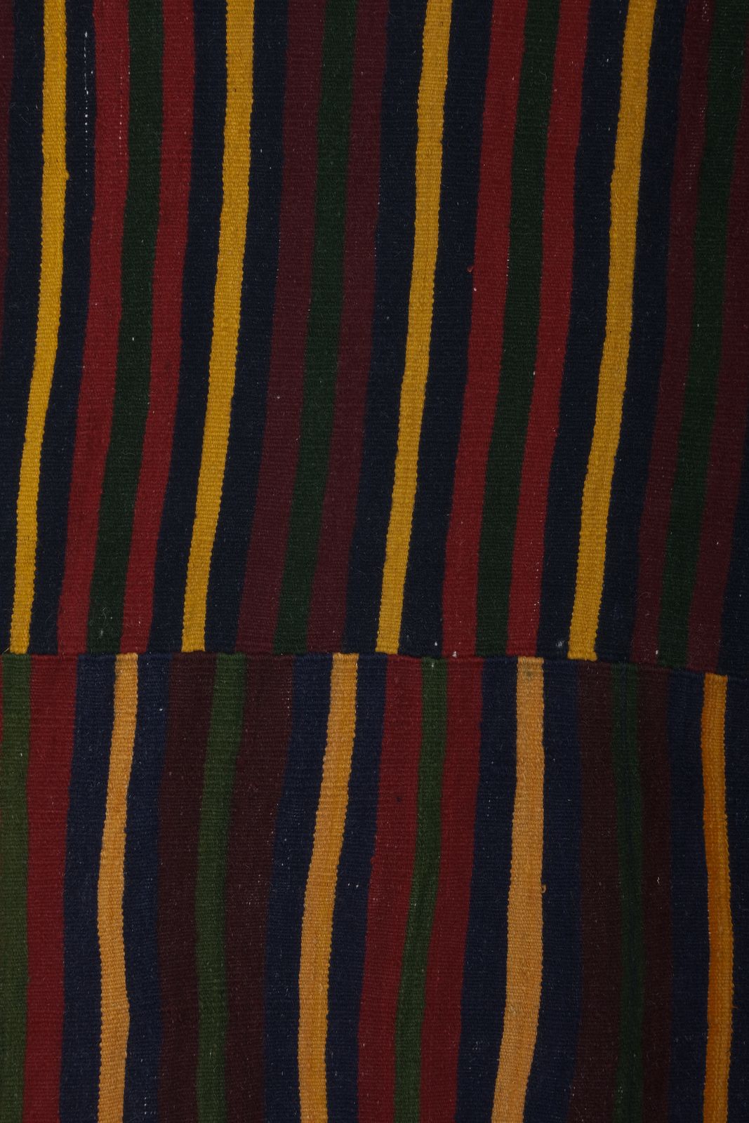 1960s Oversize Bohemian Striped Wool Kilim Rug photo vintage