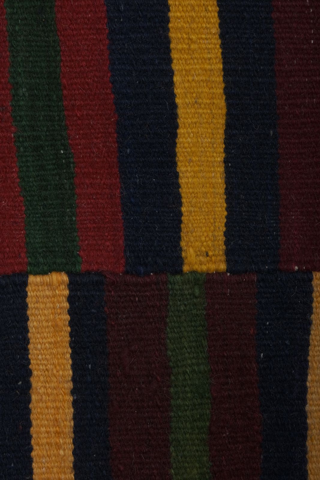 photo furniture 1960s Oversize Bohemian Striped Wool Kilim Rug