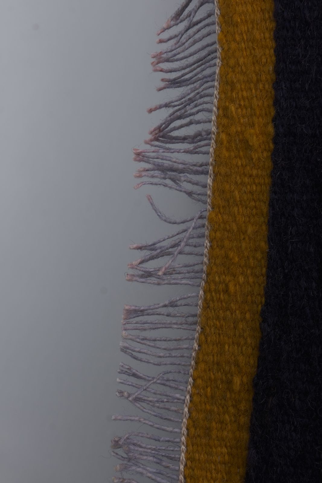 photo for sale 1960s Oversize Bohemian Striped Wool Kilim Rug