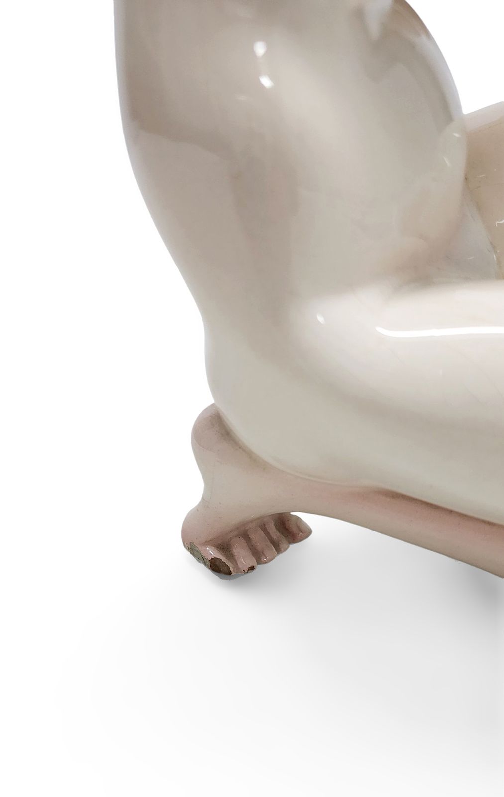 photo furniture Torino Painted And Glazed Ceramic Woman Figurine 'Verginità' By Sandro Vaccetti For The Firm Essevi, Italy