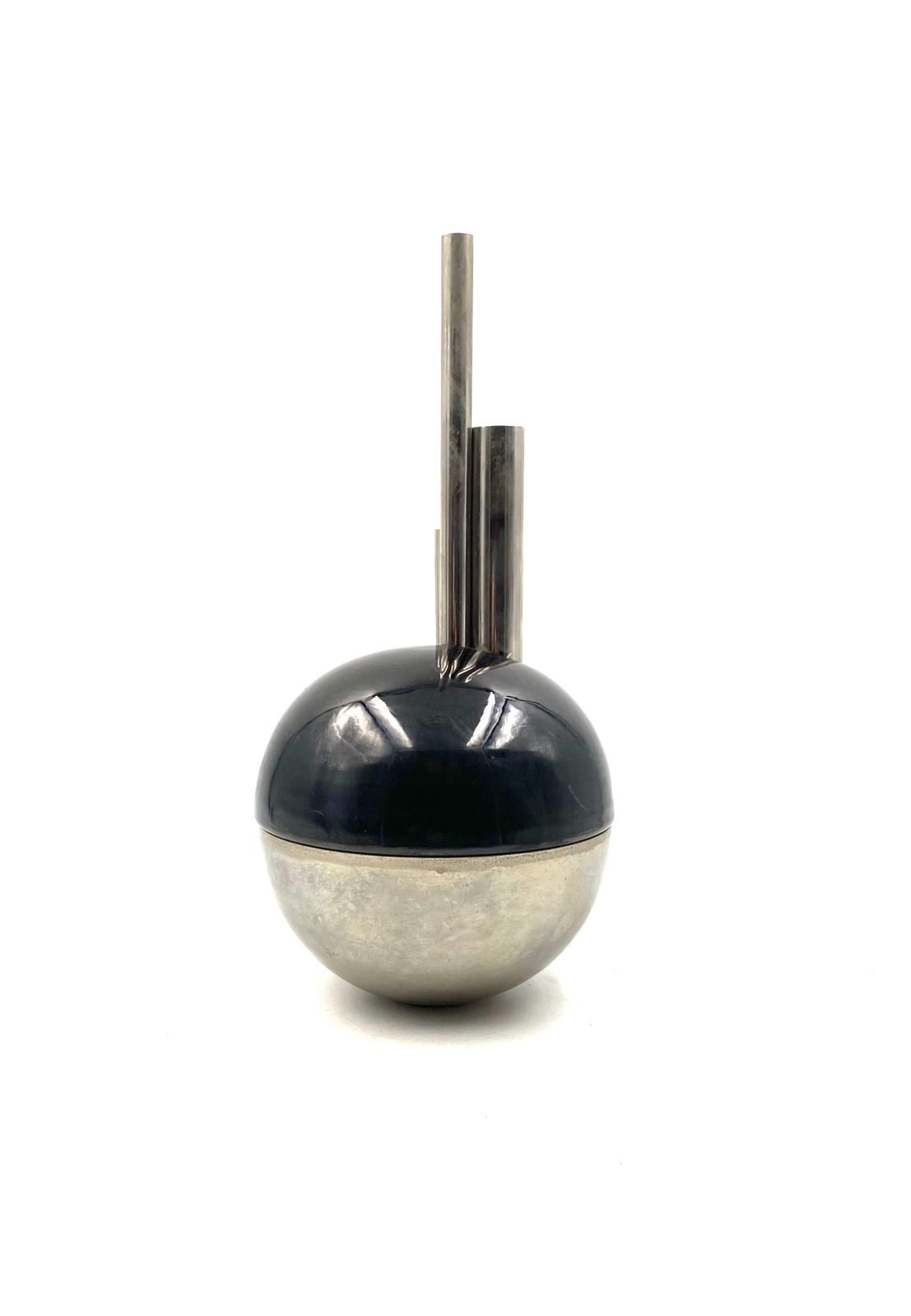 Mario Bertozzi, Ceramic Spherical Vase, Marber Italy, 1970s