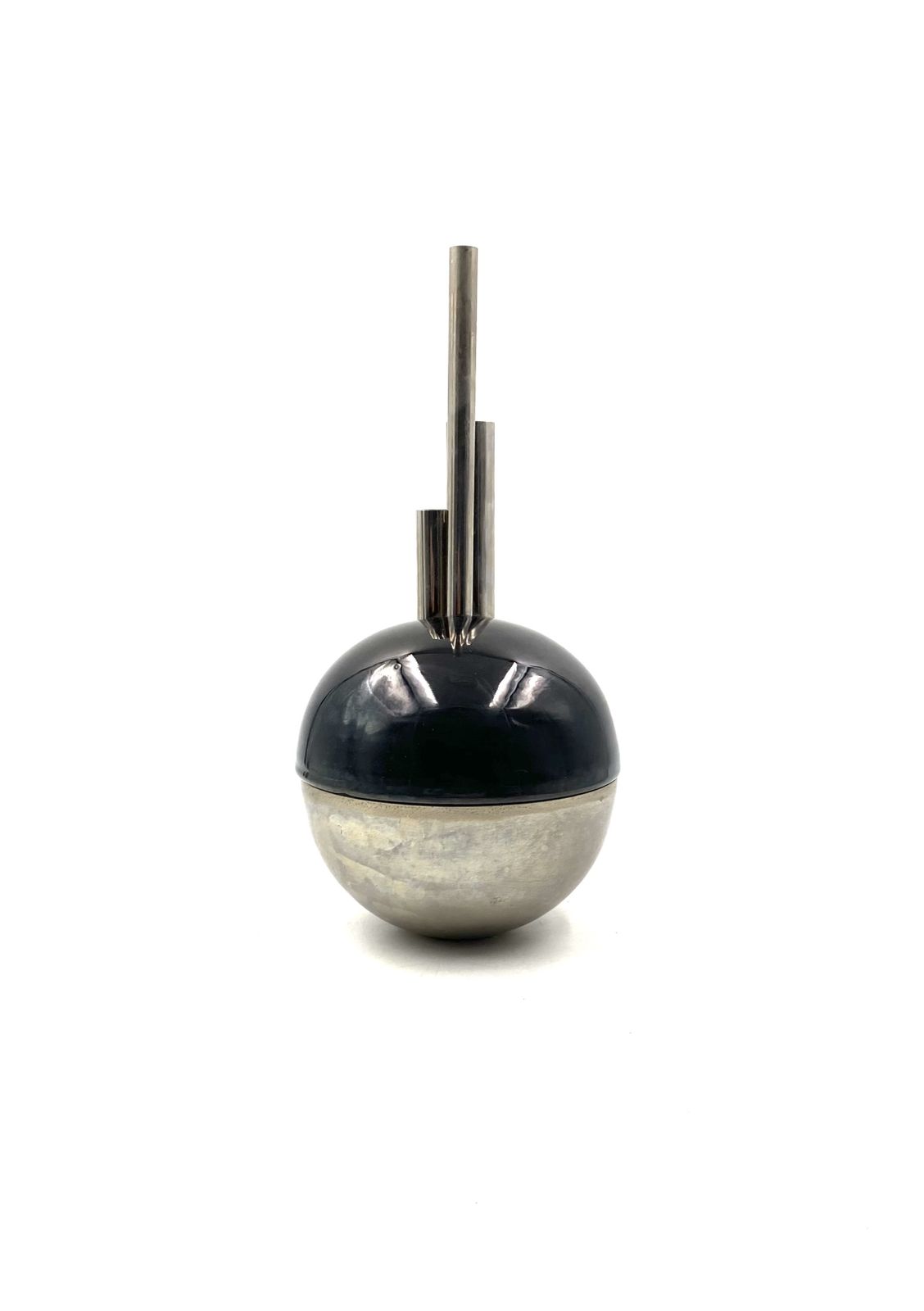 600.0 Mario Bertozzi, Ceramic Spherical Vase, Marber Italy, 1970s photo