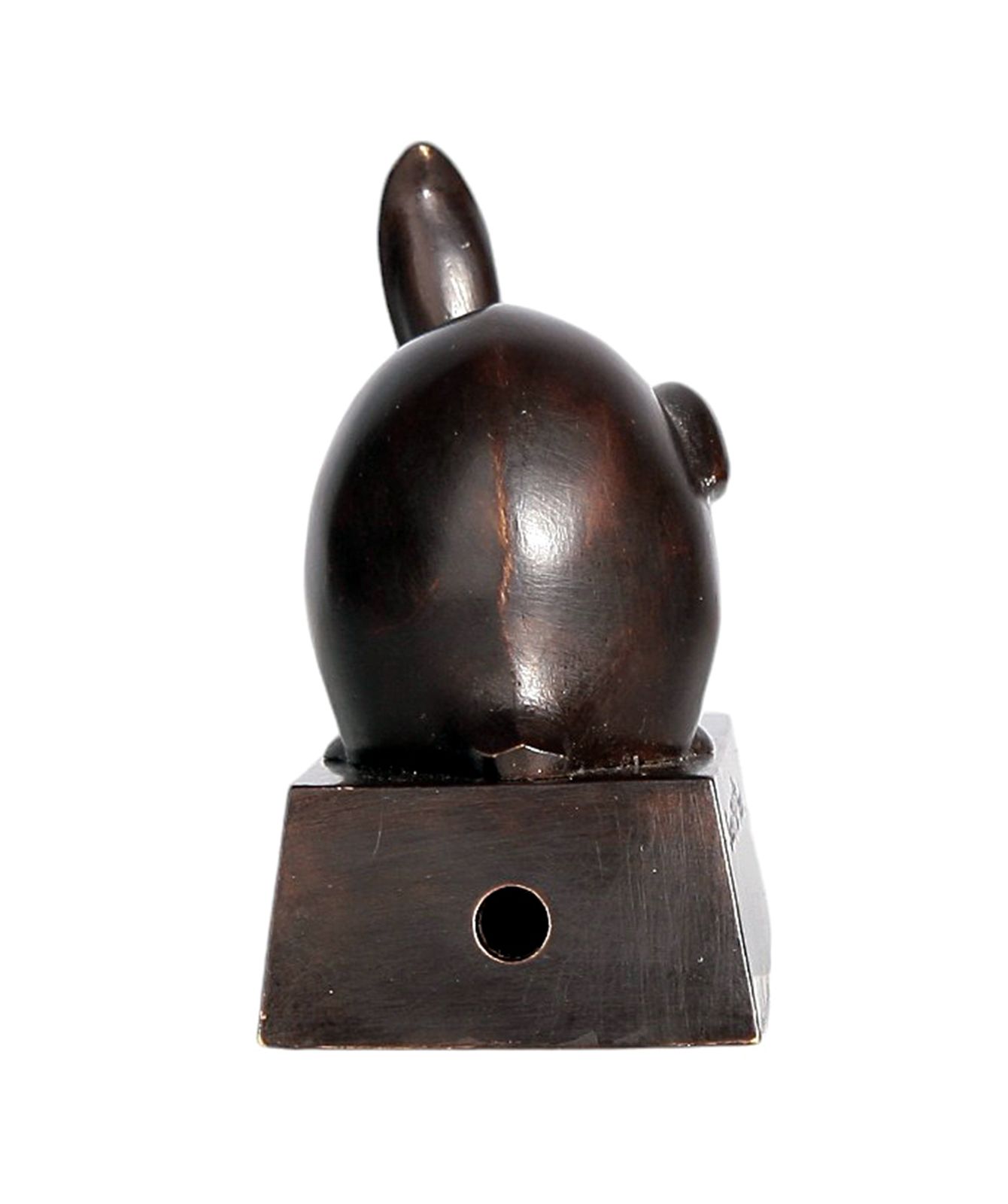 1920s Art Déco Bronze Rabbit Bell Ring With Base By édouard Marcel Sandoz Manufactured By Susse Frères, France photo vinterior