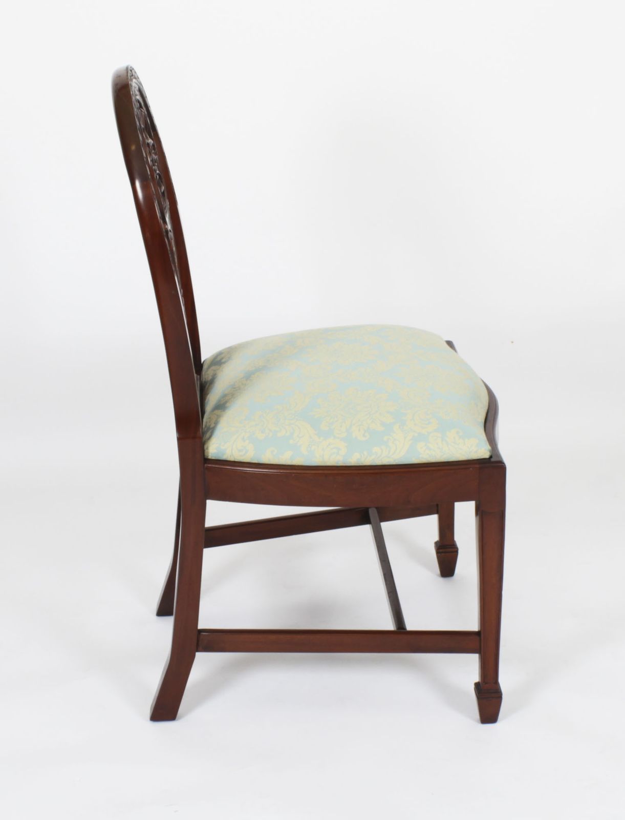 Furniture Set 10 English Mahogany Regency Dining Chairs Mid 20th Century photo