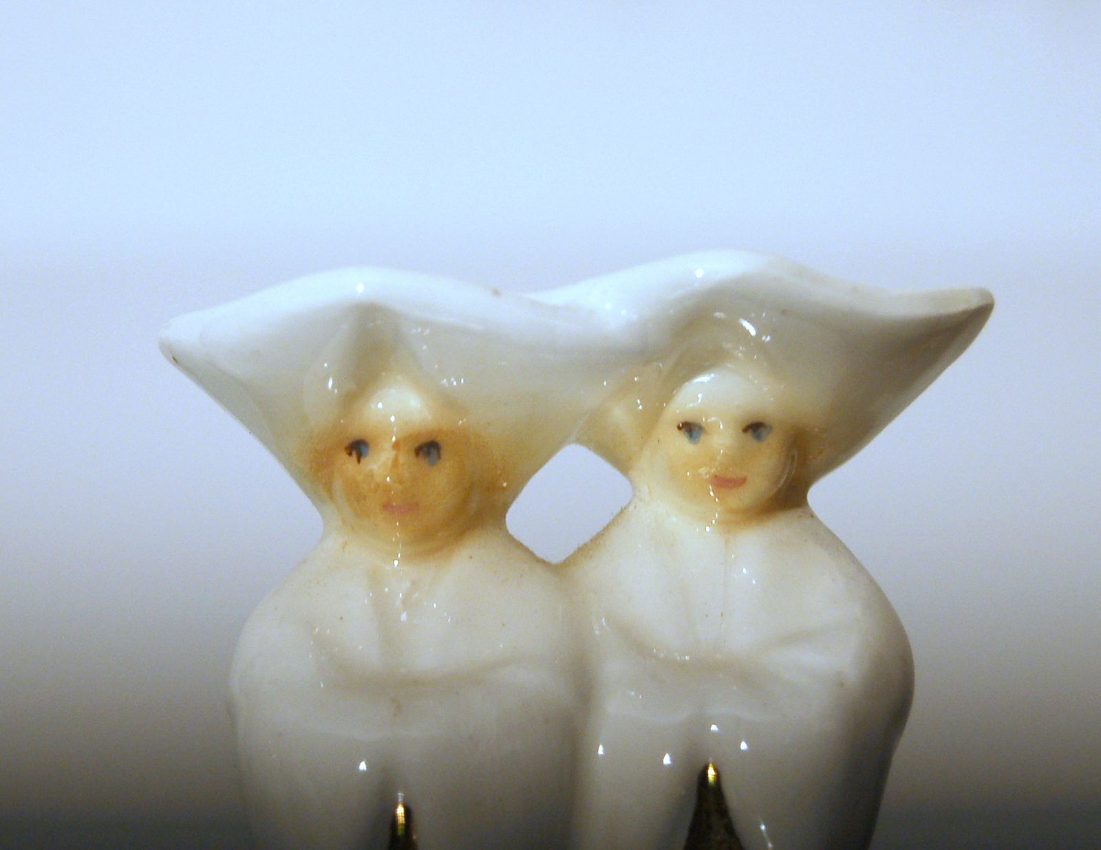 Set Of Three Ceramics Lenci Turin   Mod. " Monachelle " photo buy