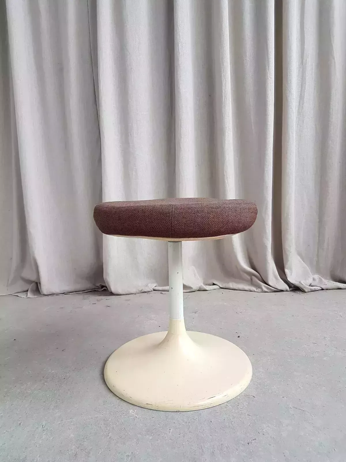 Vtg Mid Century Lusch Erzeugnis Stool Retro Danish Scandi Modernist R586 photo vinterior