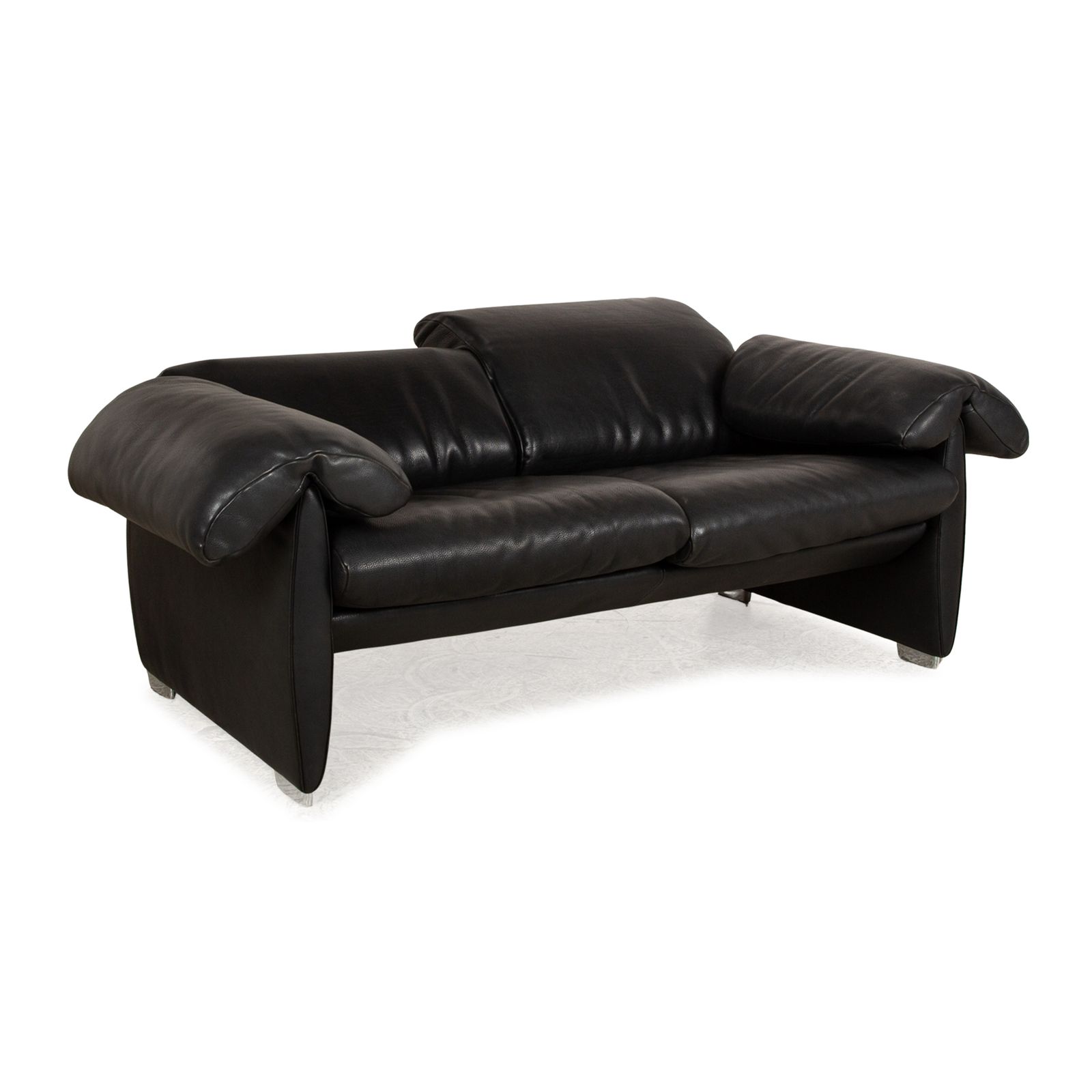 photo furniture Canapé 2 places De Sede DS 10 en cuir noir