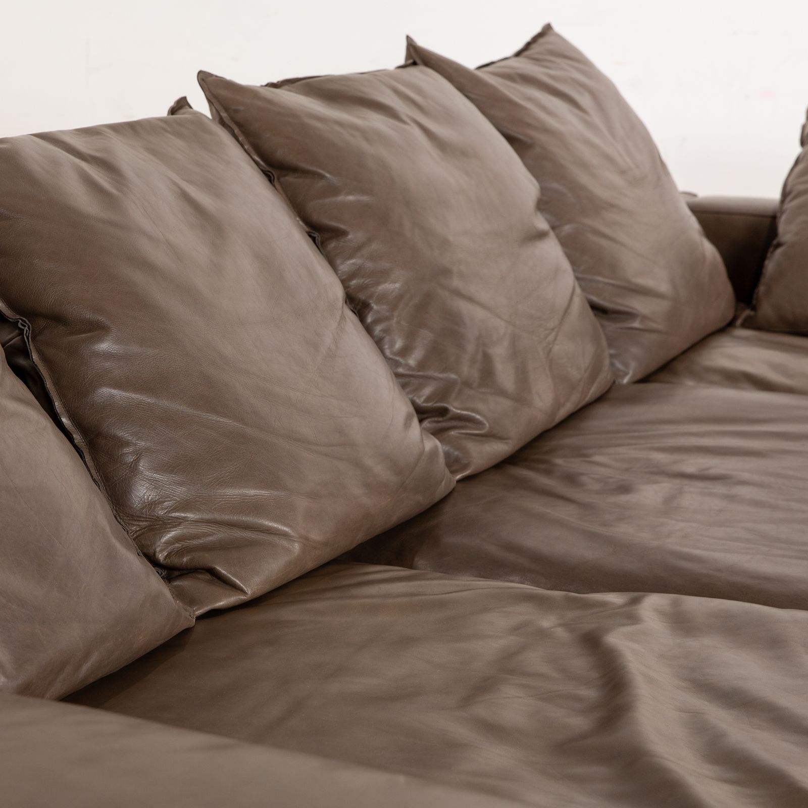 Tommy M By Machalke Sarapis Leather Corner Sofa Brown Recamiere Left photo 5477.0