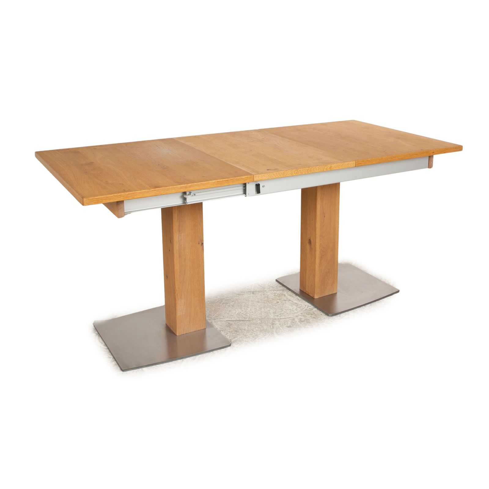 Venjakob Houten Eettafel Bruin Handmatige Uittrekfunctie Eiken 120–165 cm x 80 cm photo Meubels