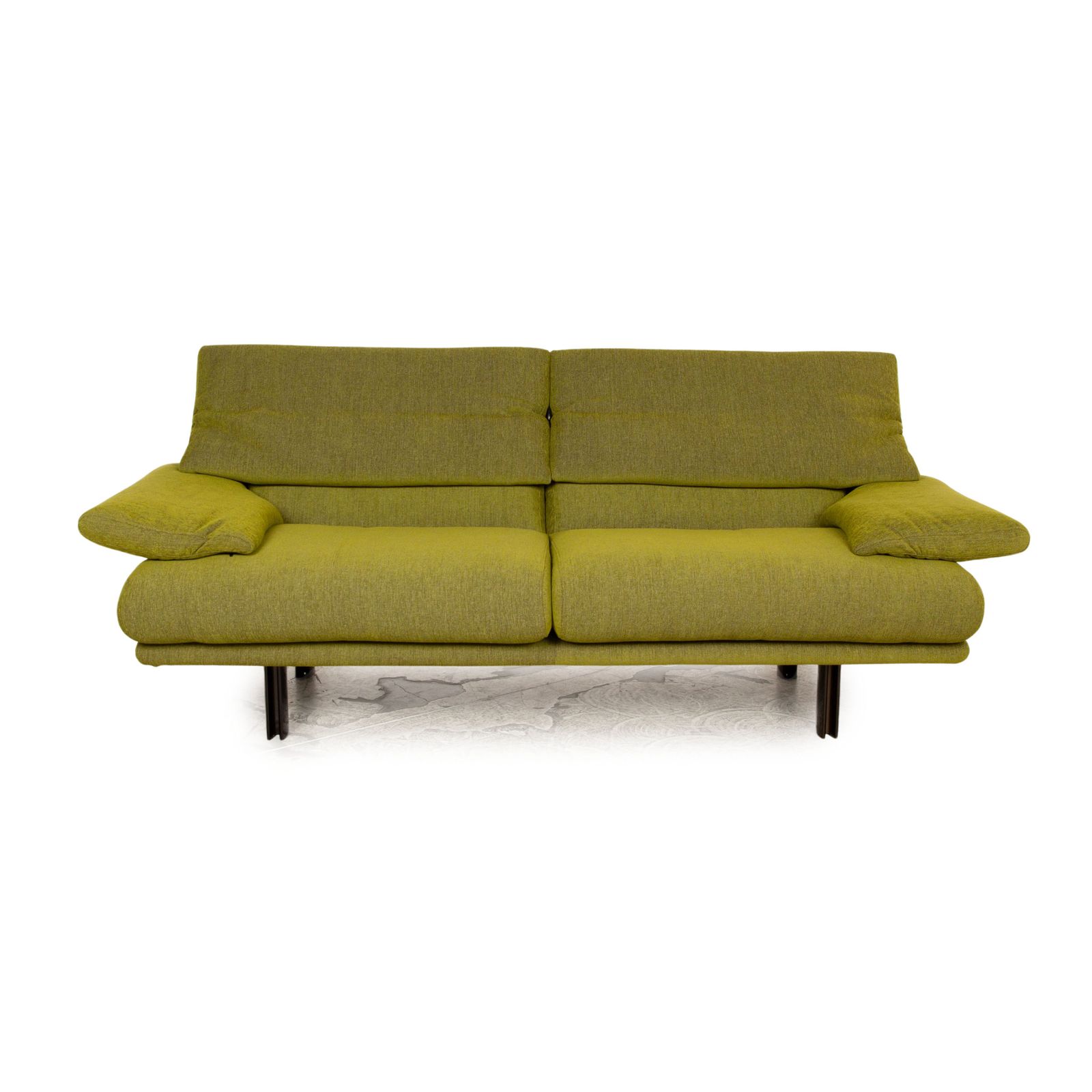B&B Italia Alanda Fabric Three Seater Green Sofa Manual Function
