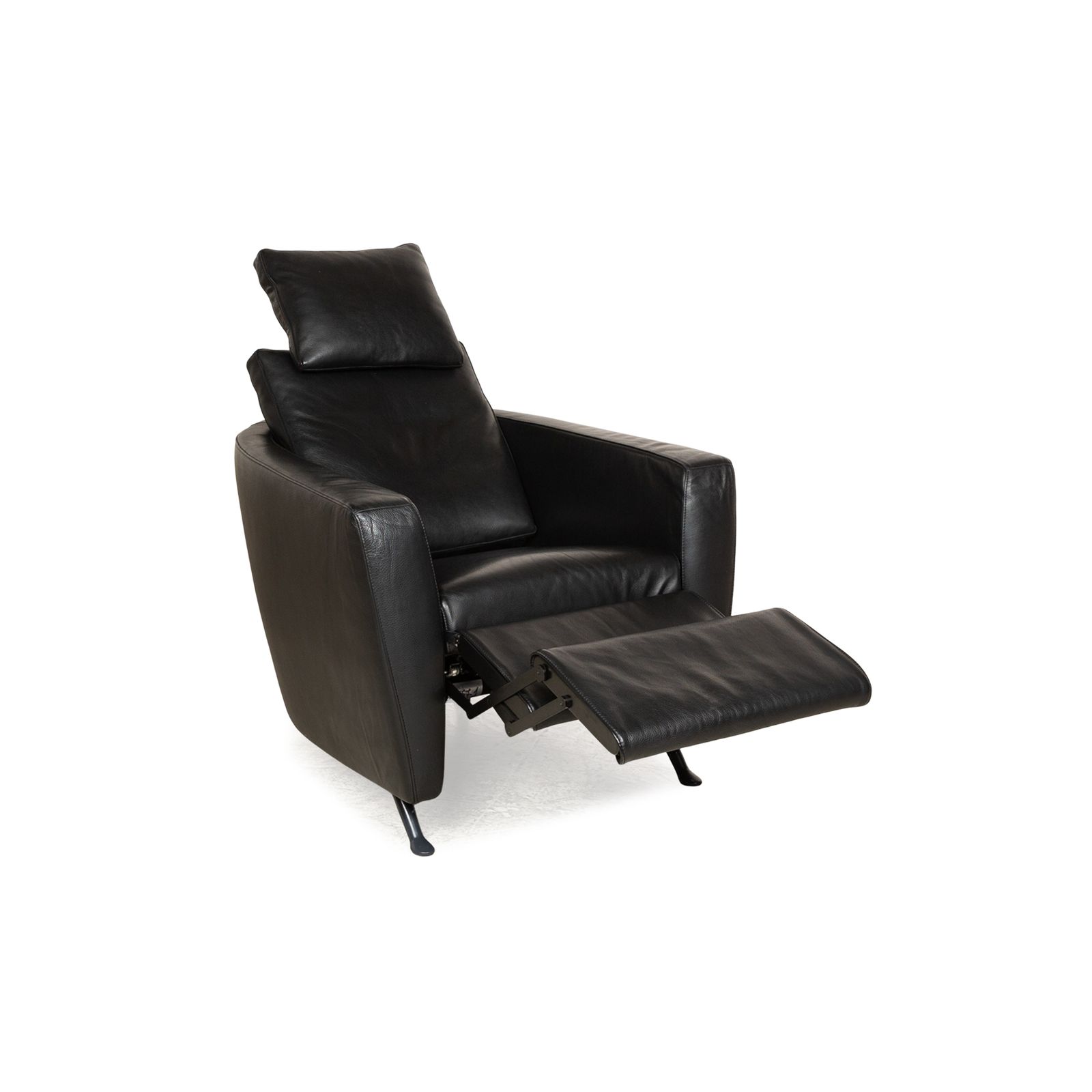 photo for sale Fauteuil FSM Sesame en cuir noir, fonction relaxation manuelle