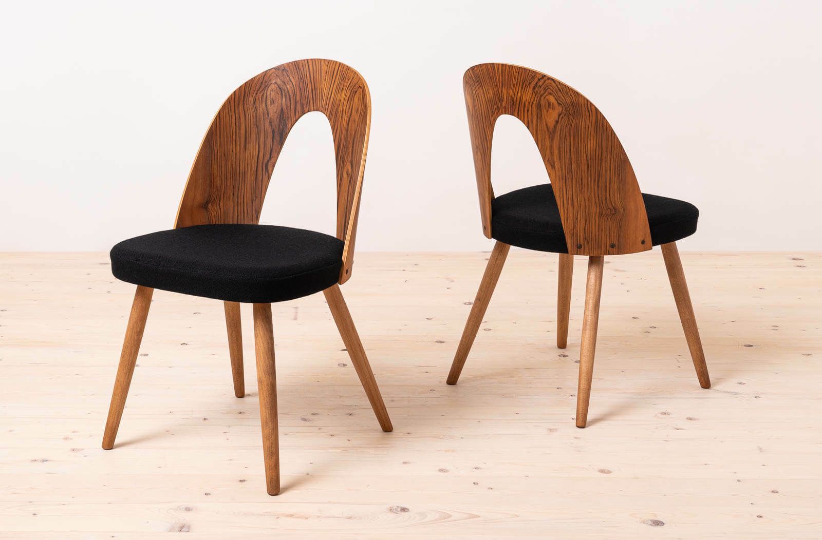 Set Of 4 Midcentury Dining Chairs By Antonin šuman, Reupholstered In Kvadrat Fabric photo Furniture