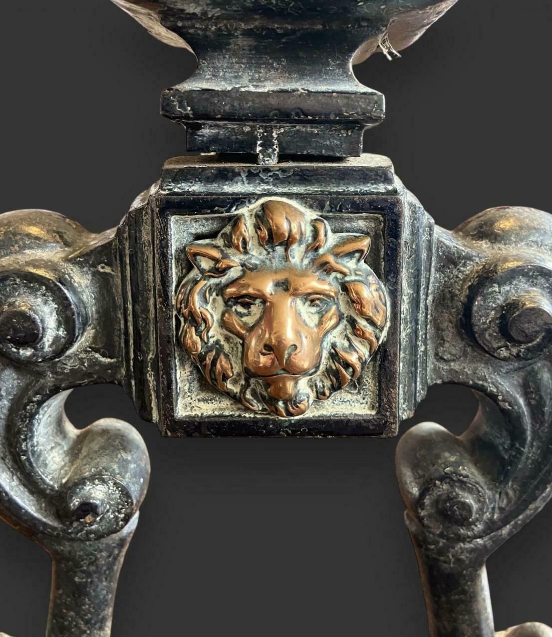 Large Victorian Andirons, 1800s photo 225.0