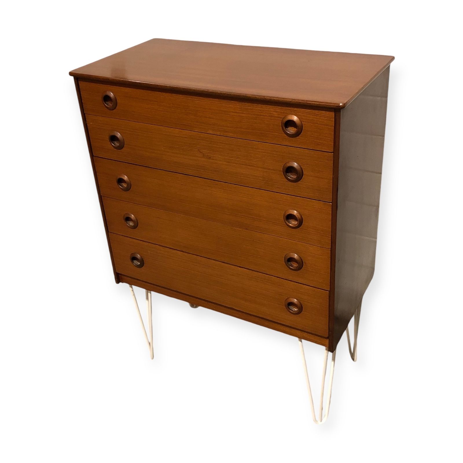 Handsome Retro Teak Chest Of Drawers photo Furniture