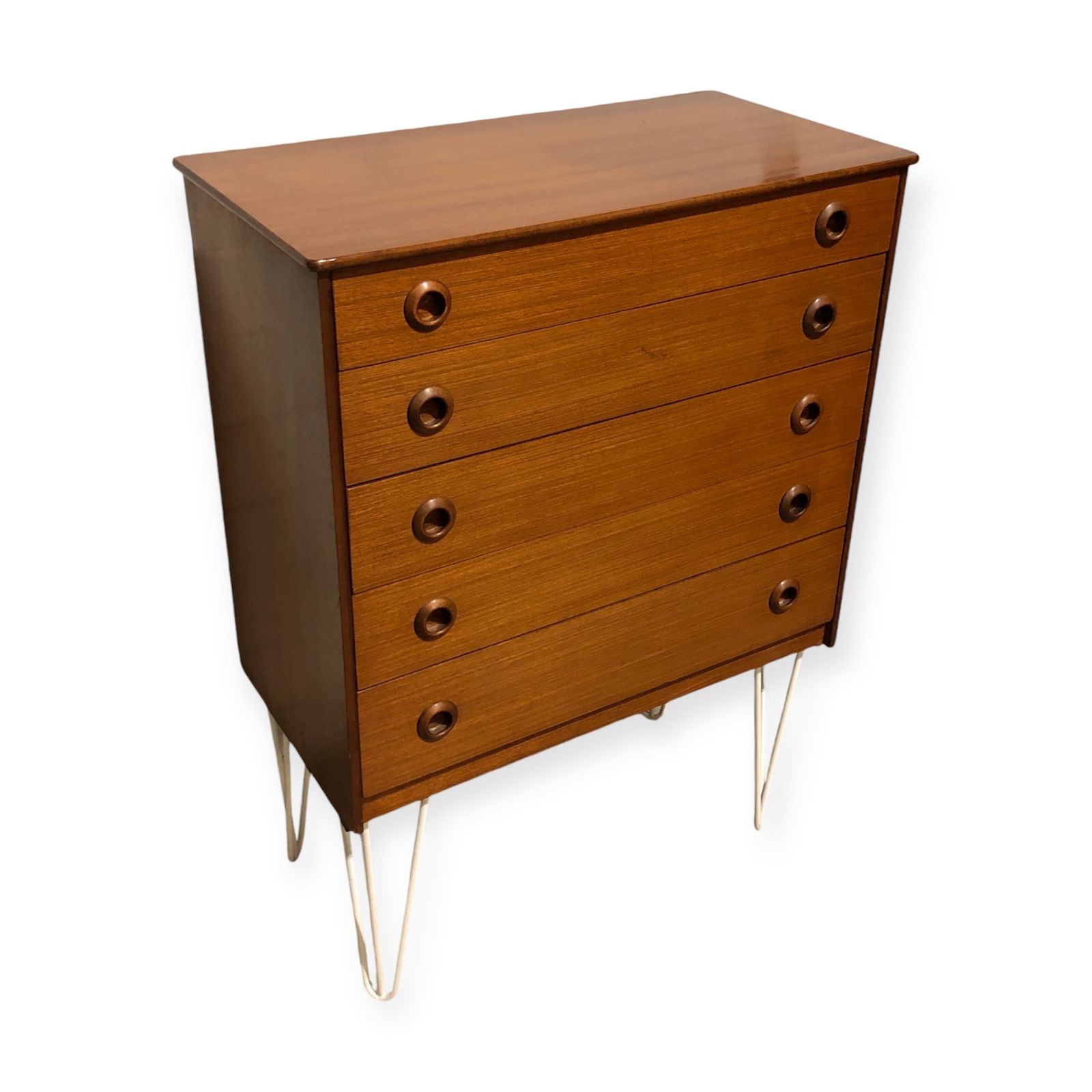 Handsome Retro Teak Chest Of Drawers
